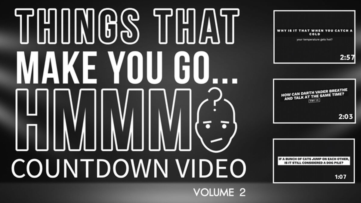 "Things That Make You Go Hmmm" Countdown Video- Volume 2 image number null